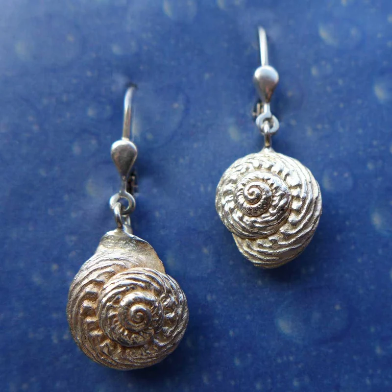 Schmuck Schnecke Ohrhänger Knotenknopf