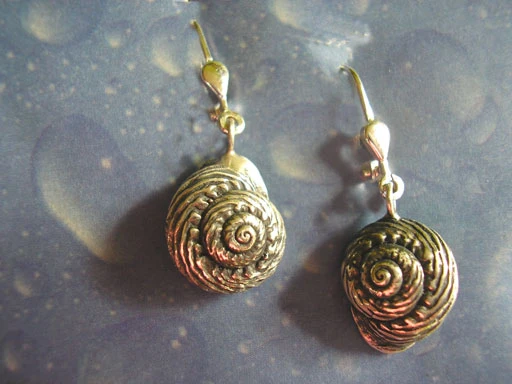 Schmuck Schnecke Ohrhänger Knotenknopf