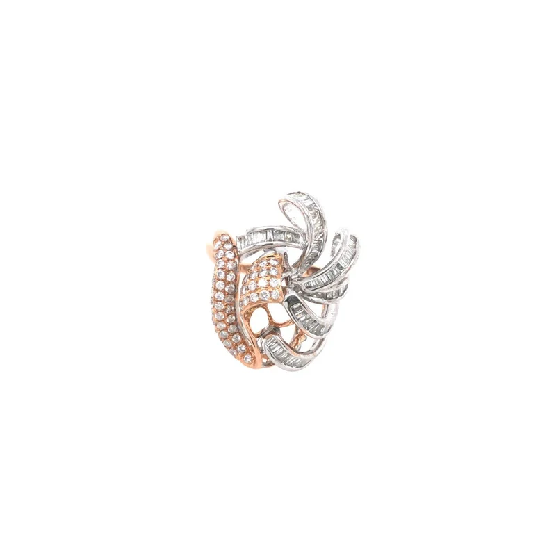 Ring Gold Bicolor 750 mit Brillanten & Diamanten
