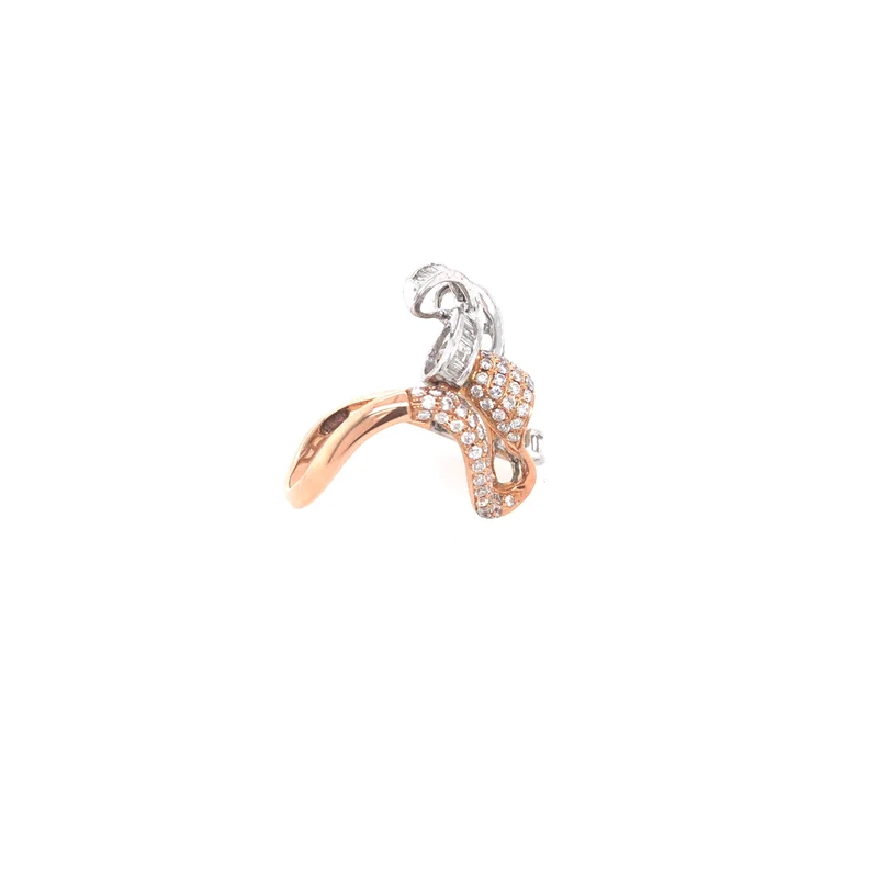 Ring Gold Bicolor 750 mit Brillanten & Diamanten