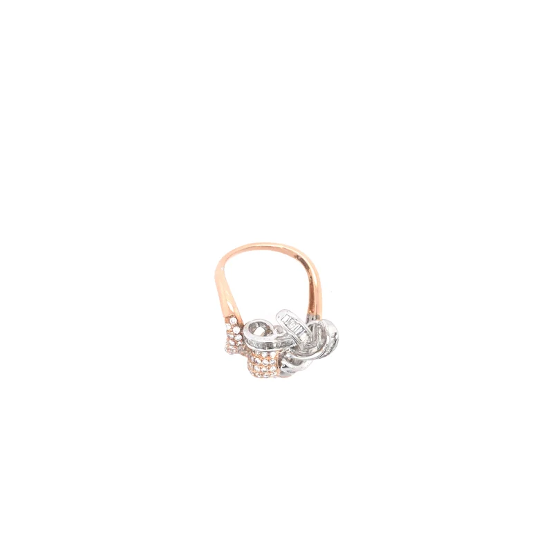 Ring Gold Bicolor 750 mit Brillanten & Diamanten