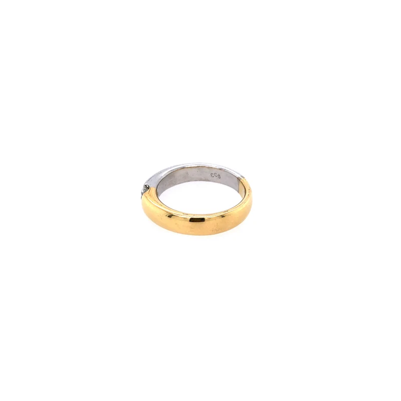 Ring Bicolor Gold 750 mit Brillant
