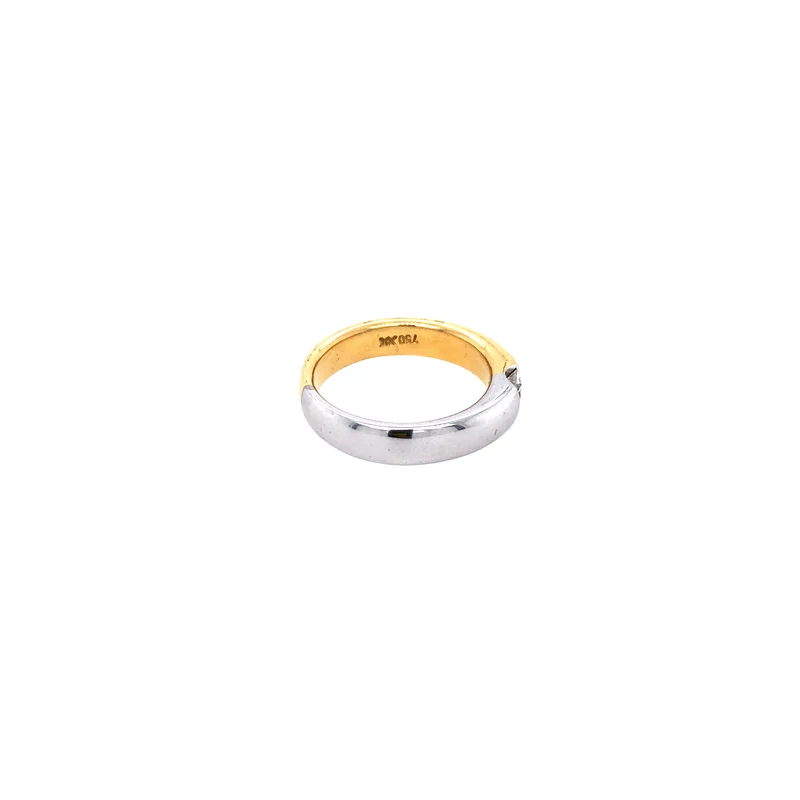 Ring Bicolor Gold 750 mit Brillant