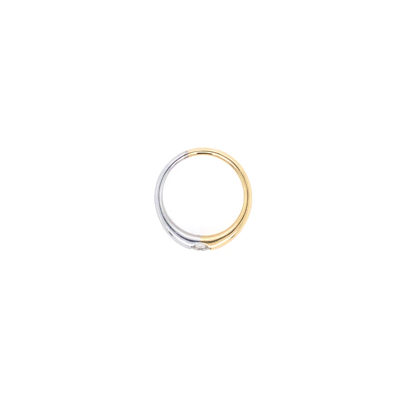 Ring Bicolor Gold 750 mit Brillant