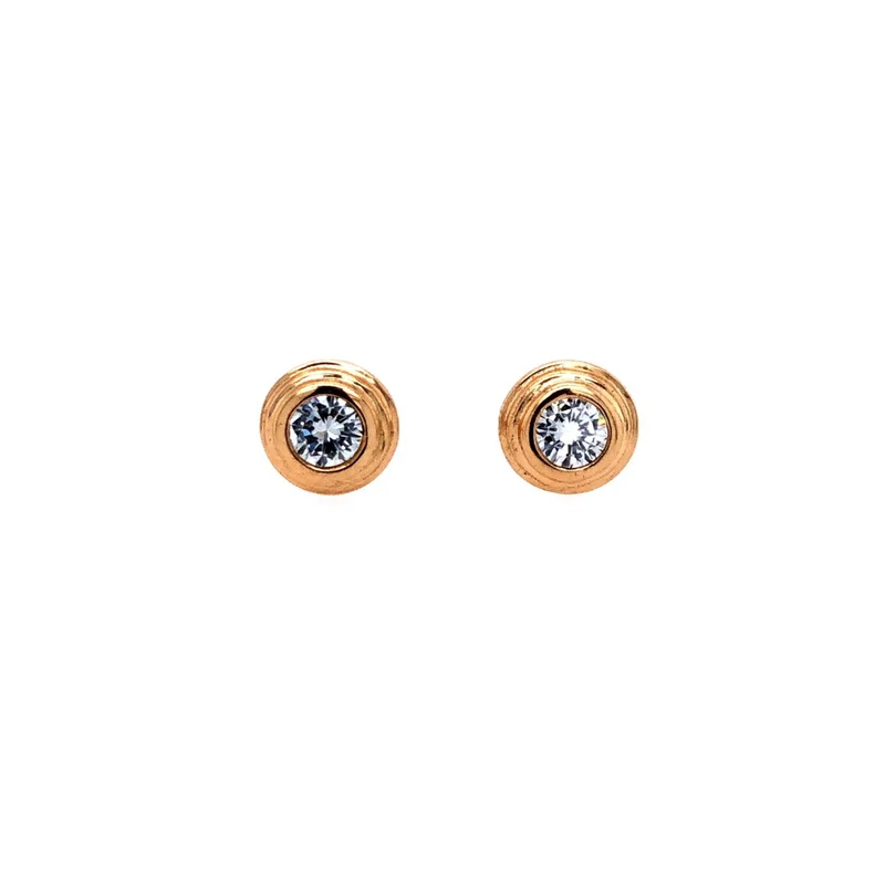 Brillant Ohrstecker 0,3 ct. Roségold 750