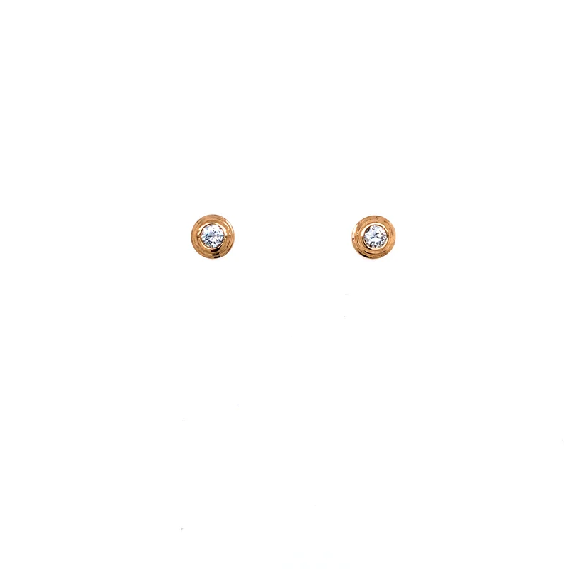 Brillant Ohrstecker 0,3 ct. Roségold 750
