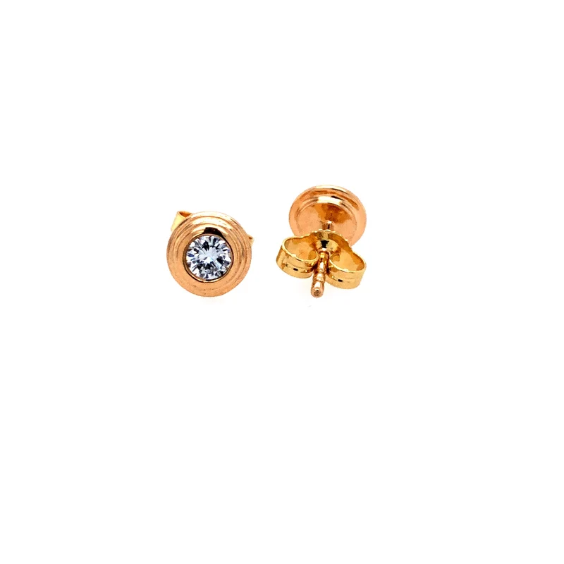 Brillant Ohrstecker 0,3 ct. Roségold 750
