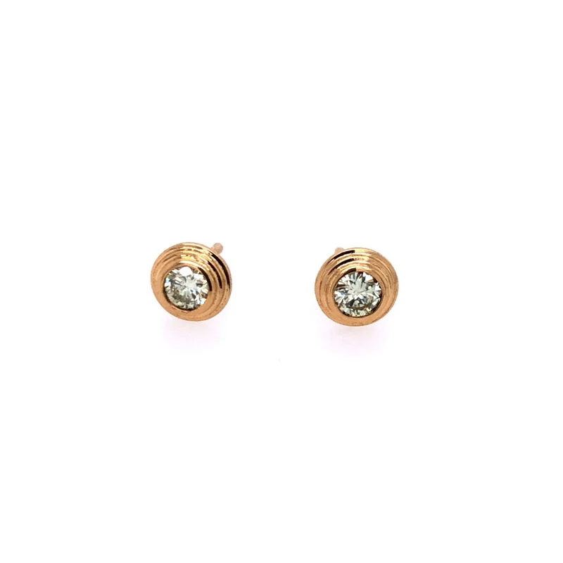 Brillant Ohrstecker 0,4 ct. Roségold 750