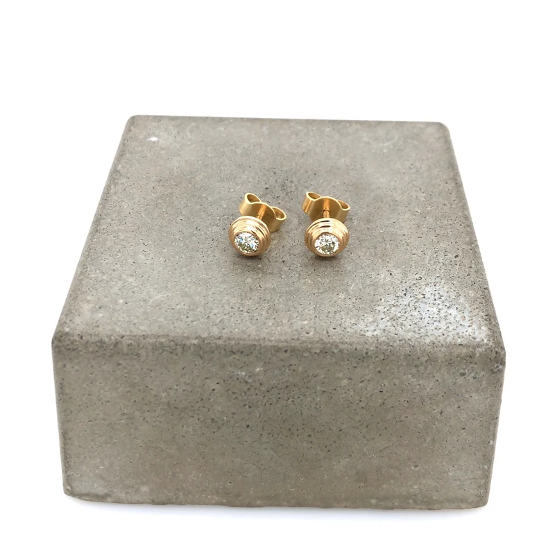 Brillant Ohrstecker 0,4 ct. Roségold 750