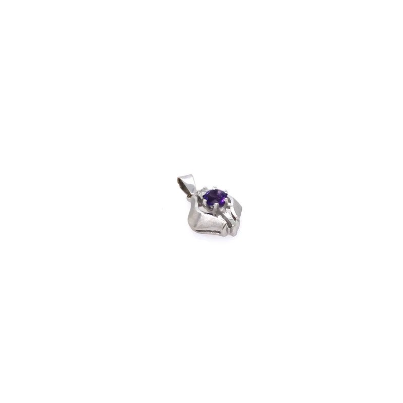 Anhänger Weißgold 585 mit Amethyst & Diamant