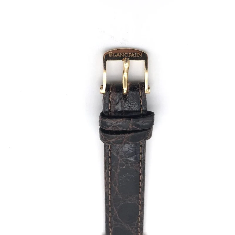 Gebrauchte Luxusuhr Blancpain Villeret Ultraplate Roségold mit Diamantlünette
