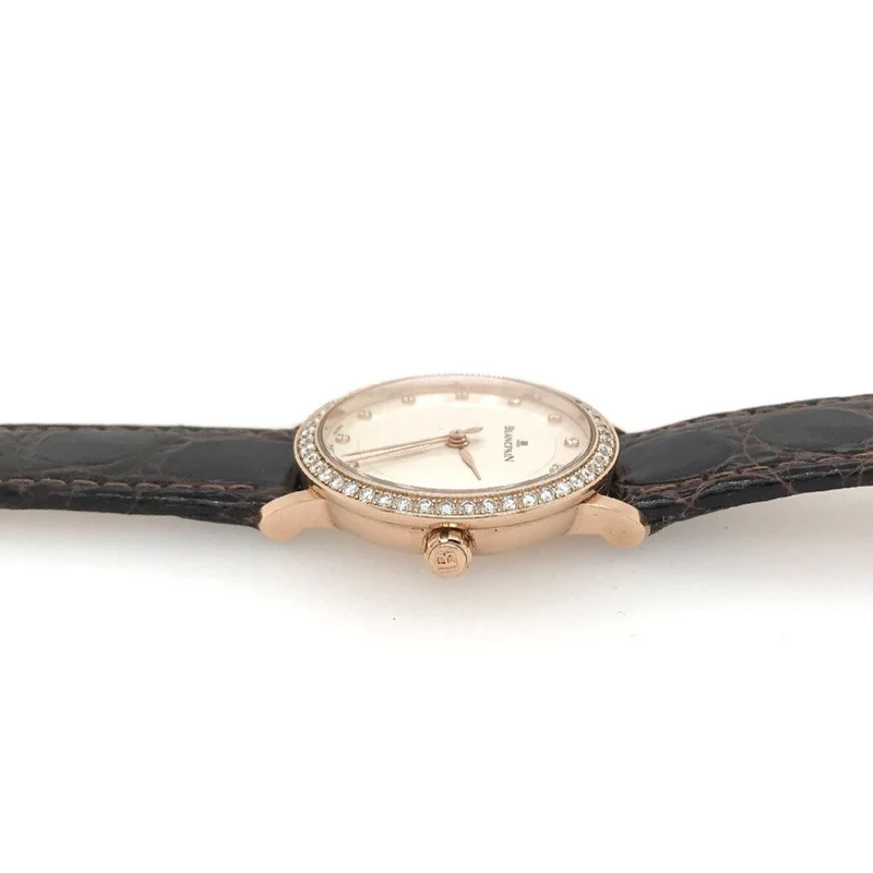 Gebrauchte Luxusuhr Blancpain Villeret Ultraplate Roségold mit Diamantlünette