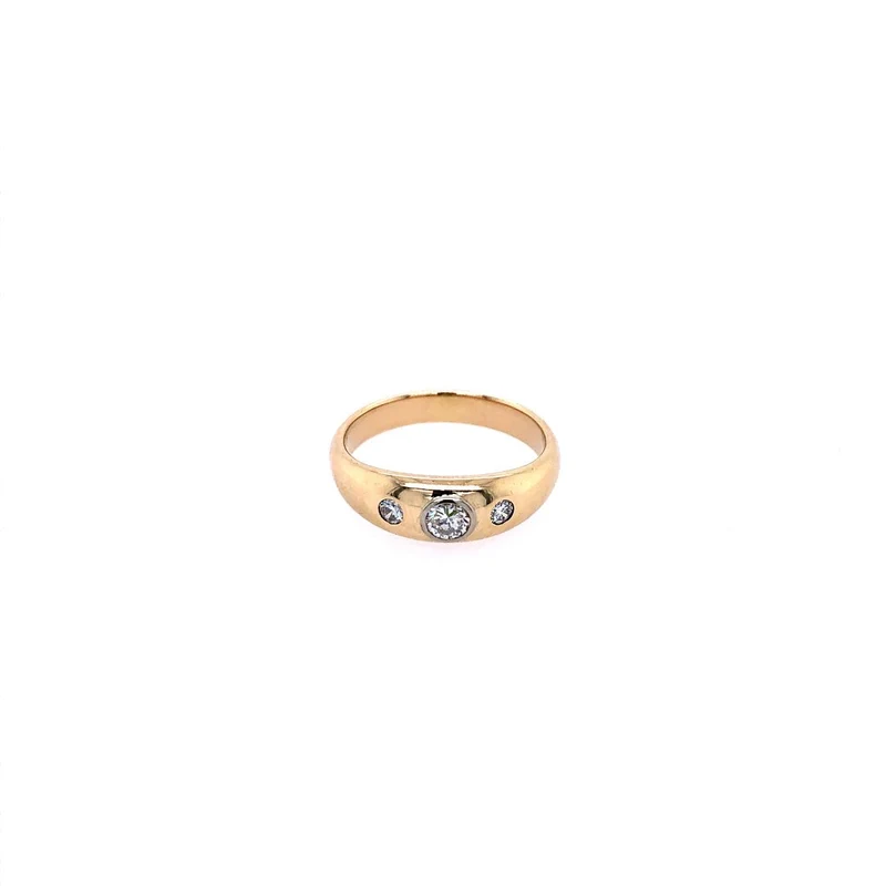 Ring Gelbgold 585 mit 3 Brillanten