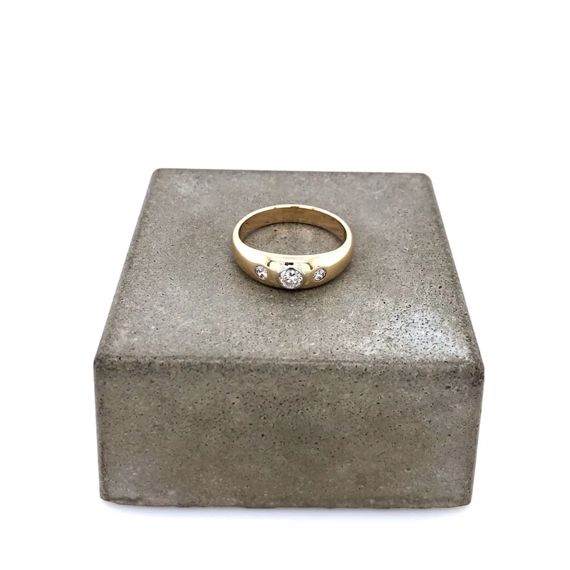 Ring Gelbgold 585 mit 3 Brillanten