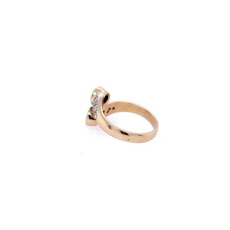 "Toi et Moi" Ring Gelbgold 585 mit Brillanten