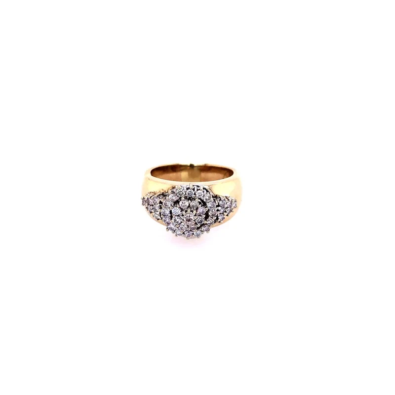 Ring Bicolor Gold 585 mit Brillanten