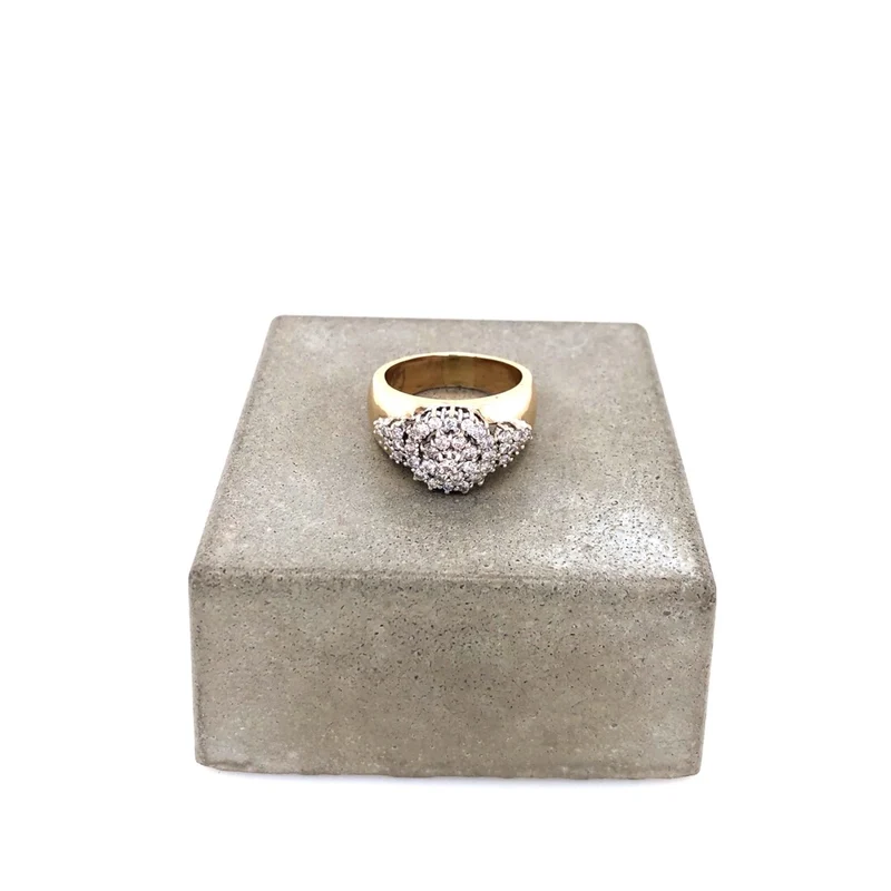 Ring Bicolor Gold 585 mit Brillanten