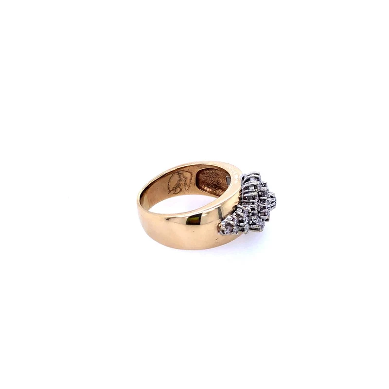 Ring Bicolor Gold 585 mit Brillanten