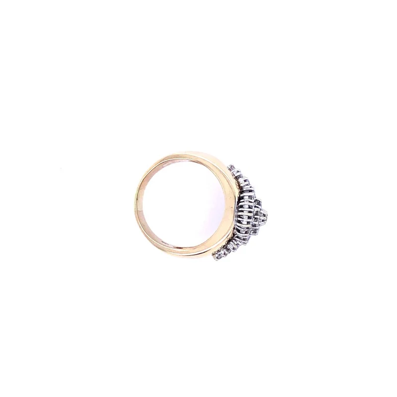 Ring Bicolor Gold 585 mit Brillanten