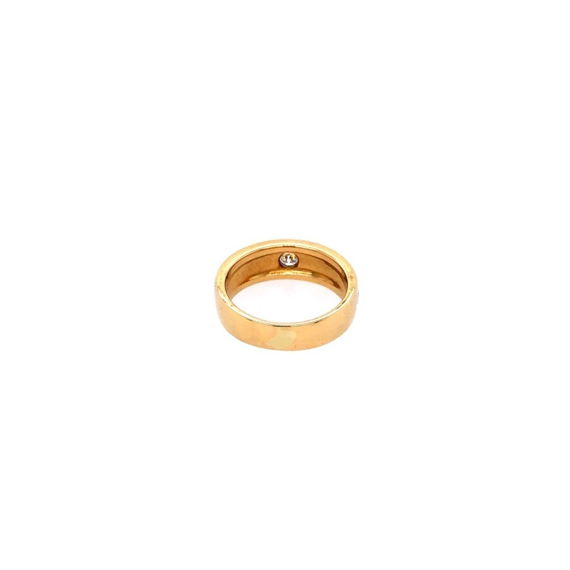 Ring Gelbgold 750 mit Brillant & Onyx