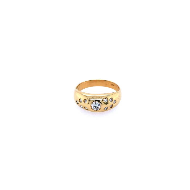 Ring Gelbgold 750 mit Brillanten