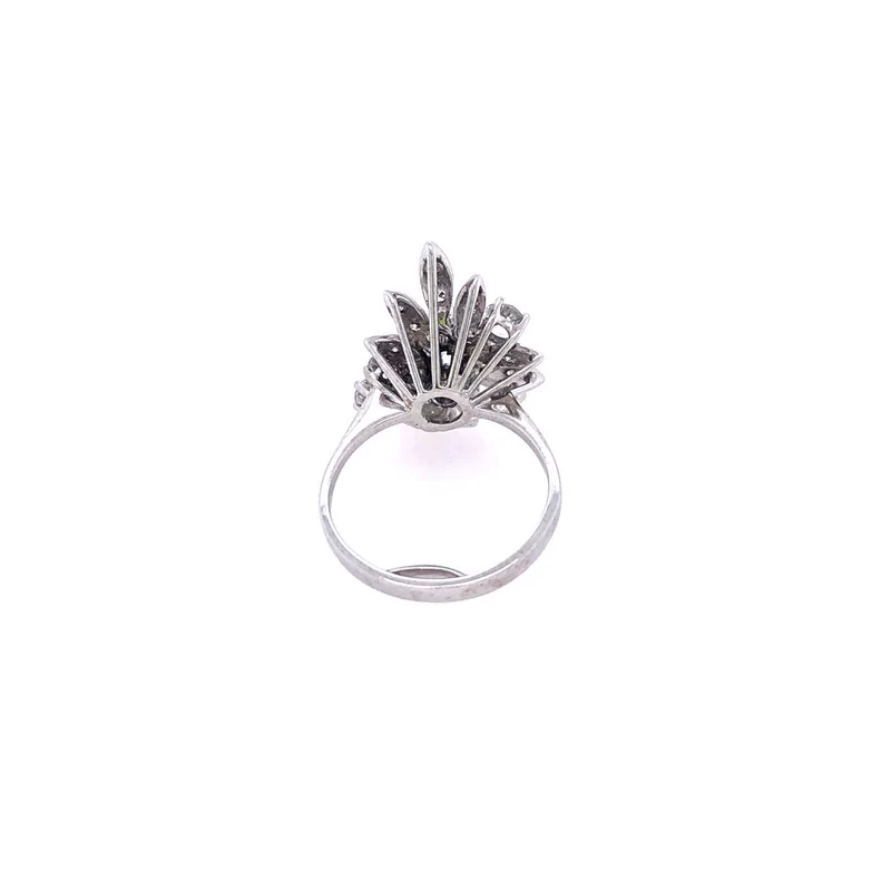 Diamantring Weissgold 750 mit Brillanten