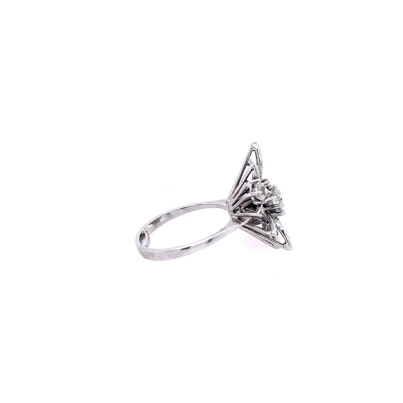 Diamantring Weissgold 750 mit Brillanten