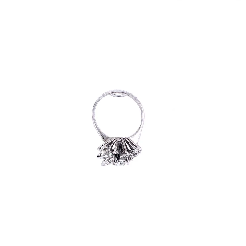 Diamantring Weissgold 750 mit Brillanten