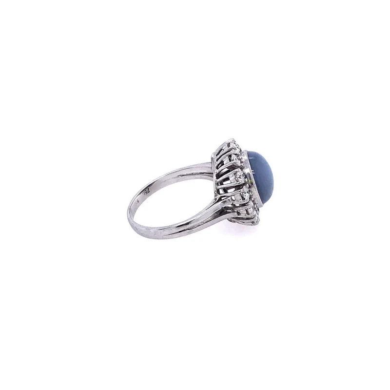 Ring Weissgold 750 mit Stern-Safir & Brillanten