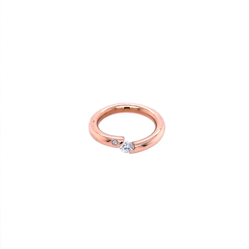 Ring Roségold 585 mit Brillant