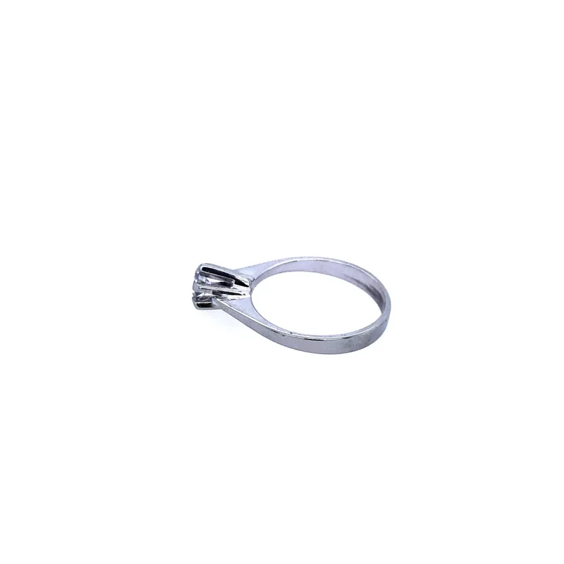 Solitare Weissgold 585 mit Brillant