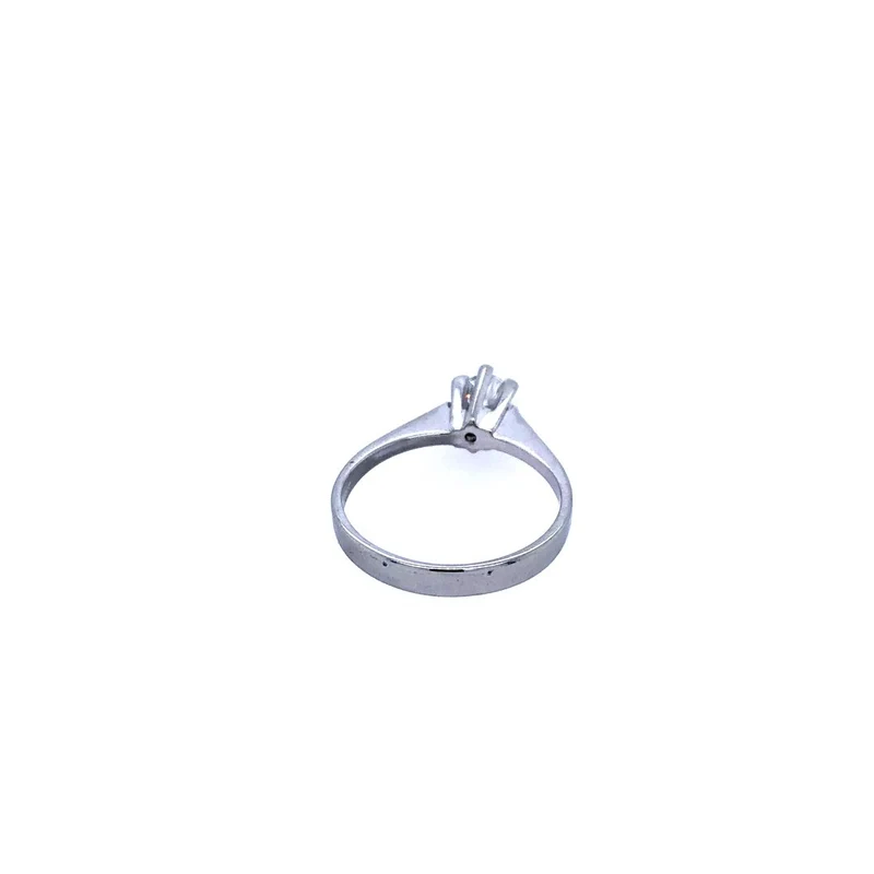Solitare Weissgold 585 mit Brillant