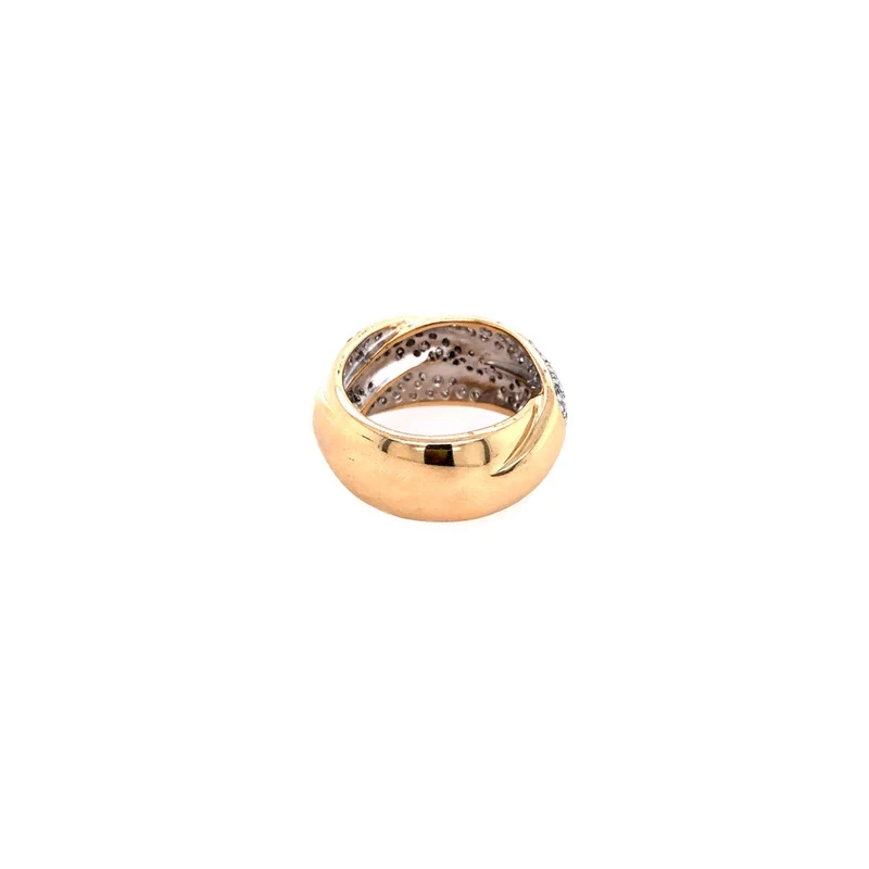 Ring Bicolor Gold 585 mit Brillanten