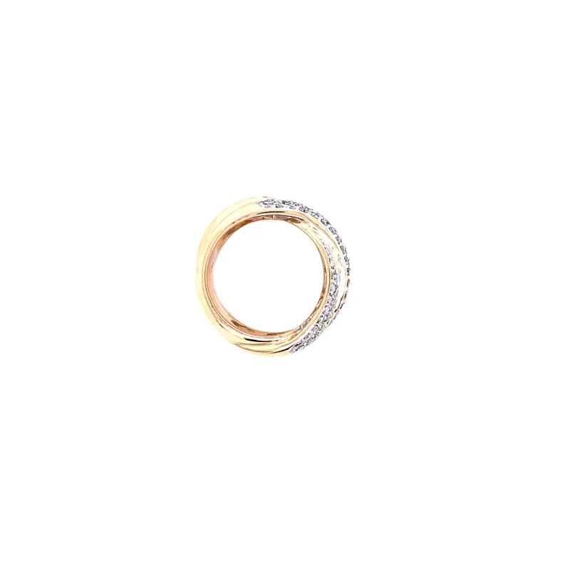 Ring Bicolor Gold 585 mit Brillanten