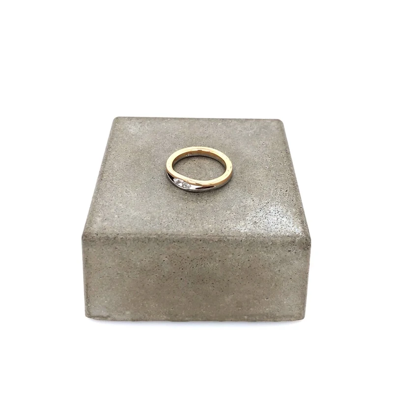 Ring Bicolor Gold 750 mit Diamant