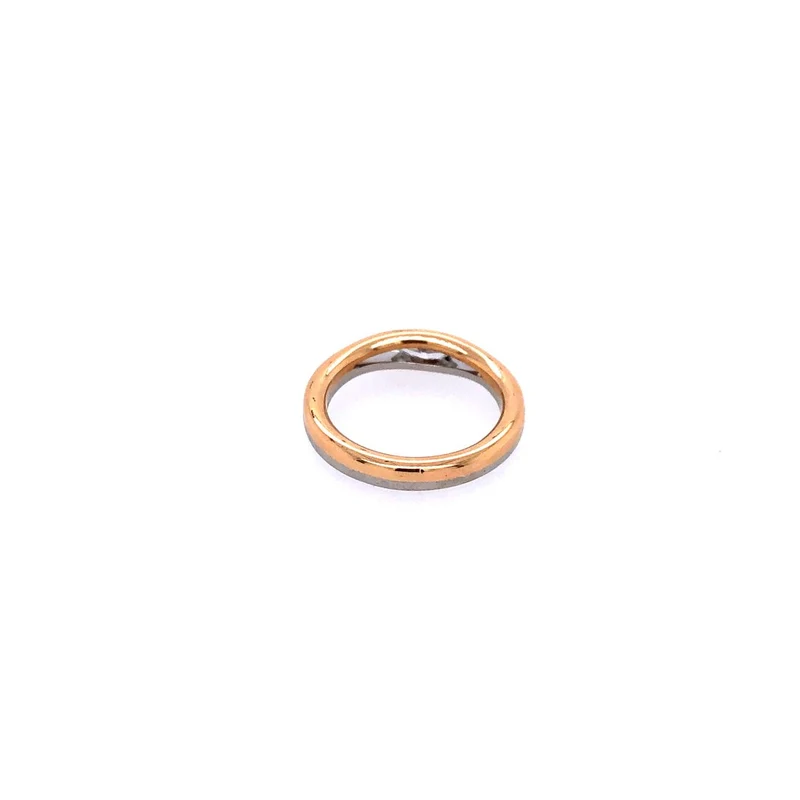 Ring Bicolor Gold 750 mit Diamant