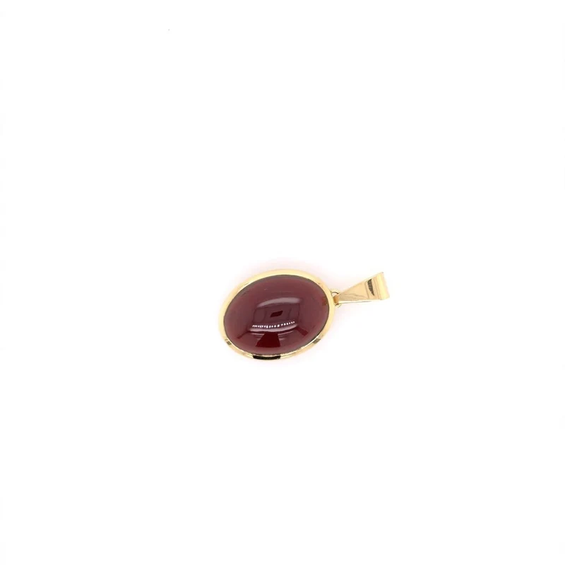 Granat-Anhänger Gelbgold 750