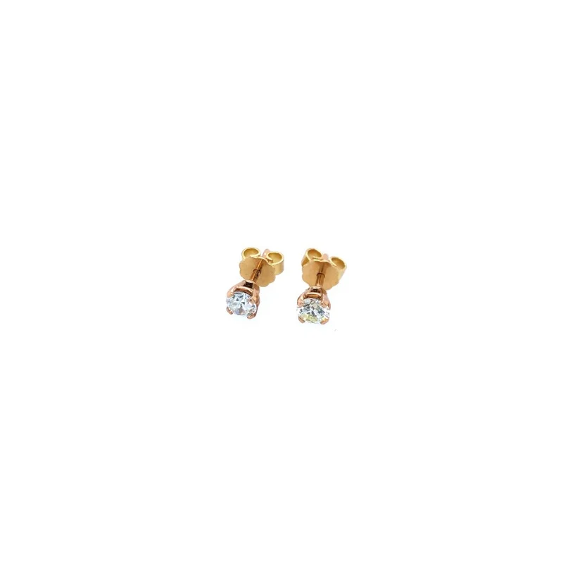 Ohrstecker Roségold 750 mit Brillant und Diamant zus. 0,82 ct.