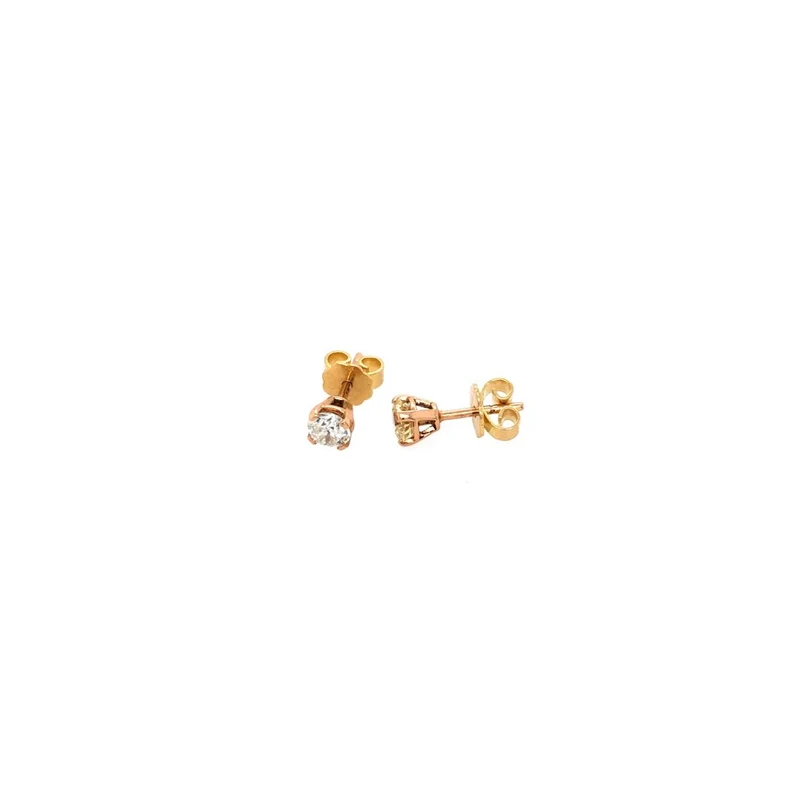 Ohrstecker Roségold 750 mit Brillant und Diamant zus. 0,82 ct.