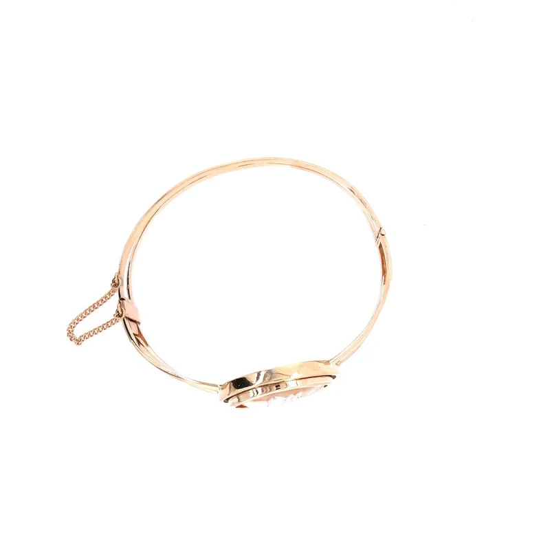 Armreif Roségold 585 mit Muschelgemme