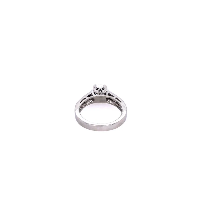 Ring Solitaire Platin mit 1 Brillant