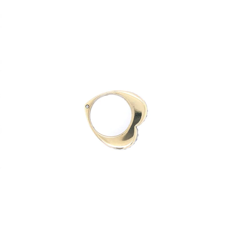 Herz-Ring Bicolor Gold 750 mit Brillanten