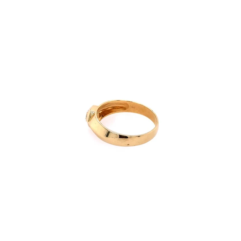 Solitaire Gelbgold 585 mit Brillant 0,25 ct.