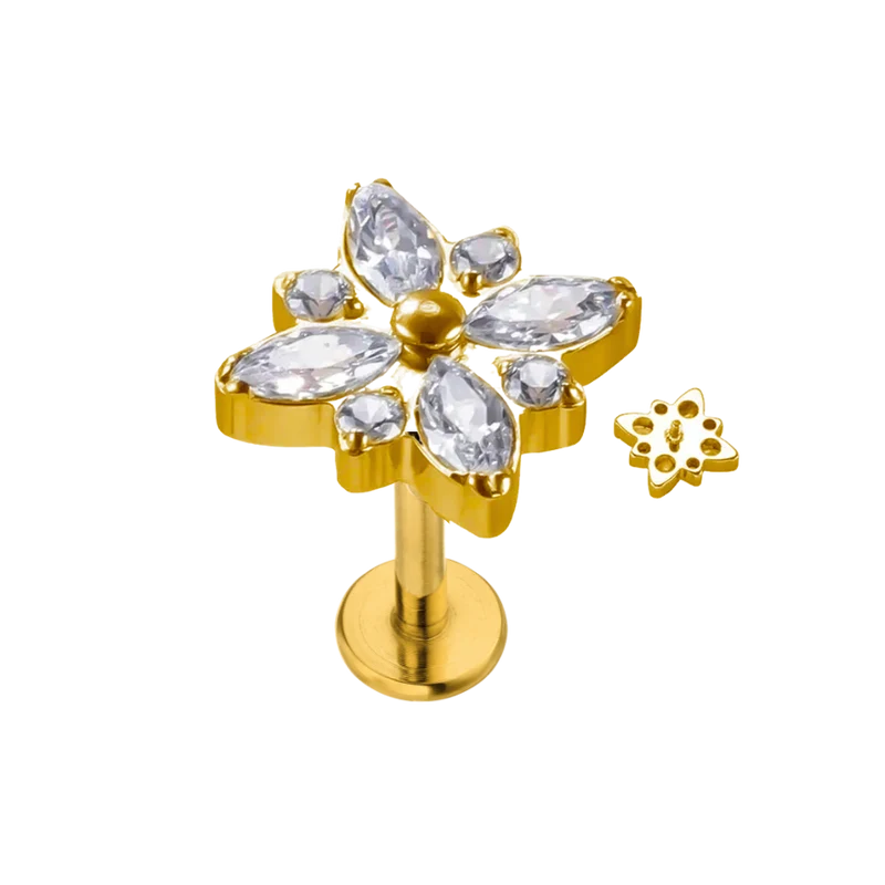 Aura Labret Piercing - Titan
