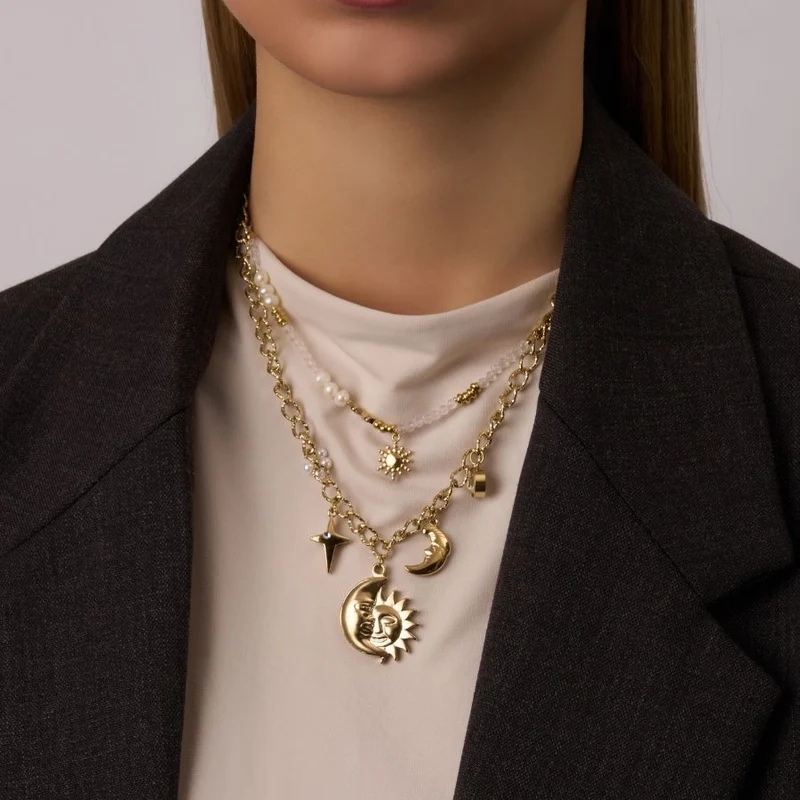 Manifest Charm Kette 14K Vergoldet