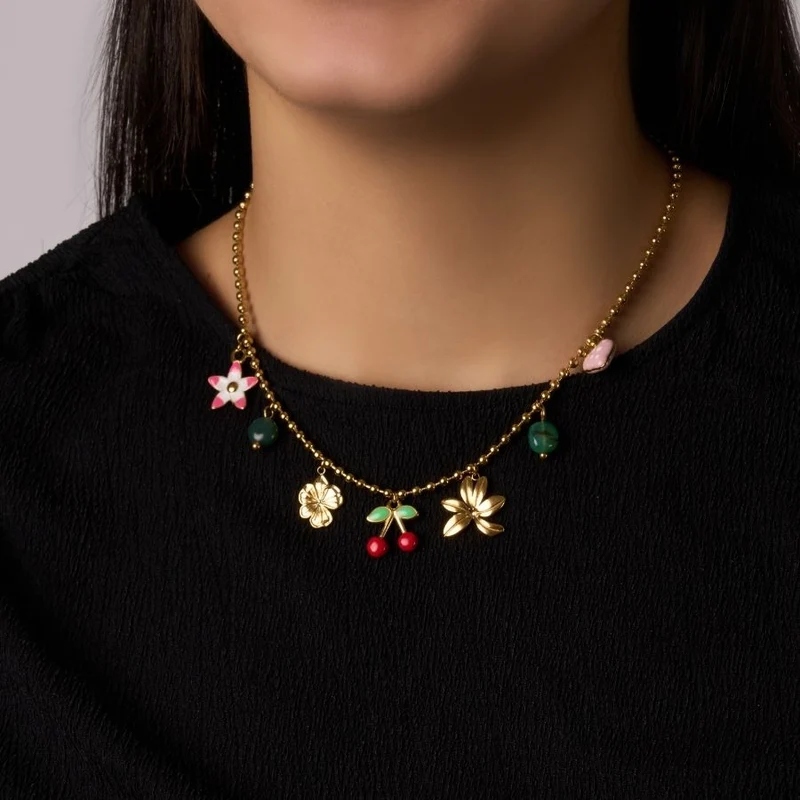 Ladybug & Friends Charm Kette 14K Vergoldet