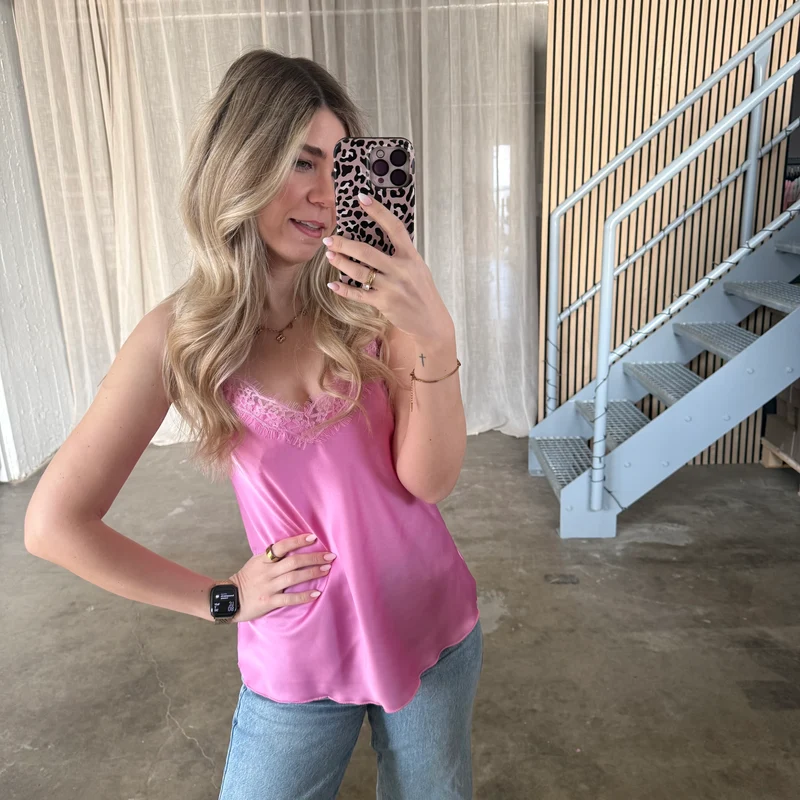 Shiny Top - Soft Pink