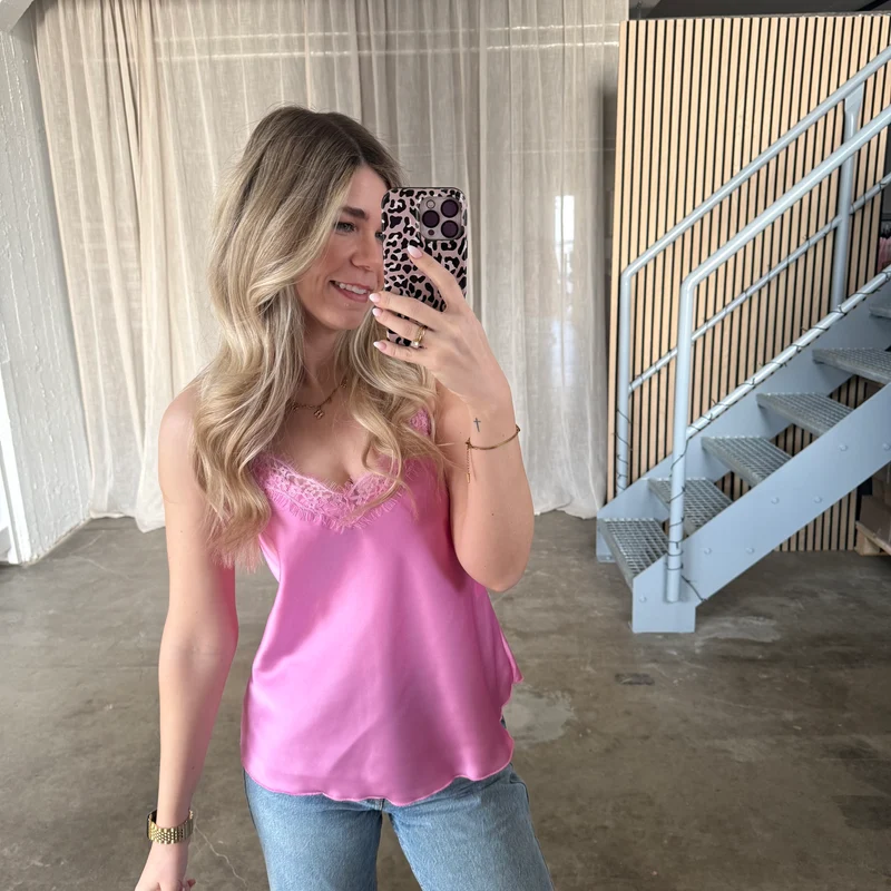 Shiny Top - Soft Pink