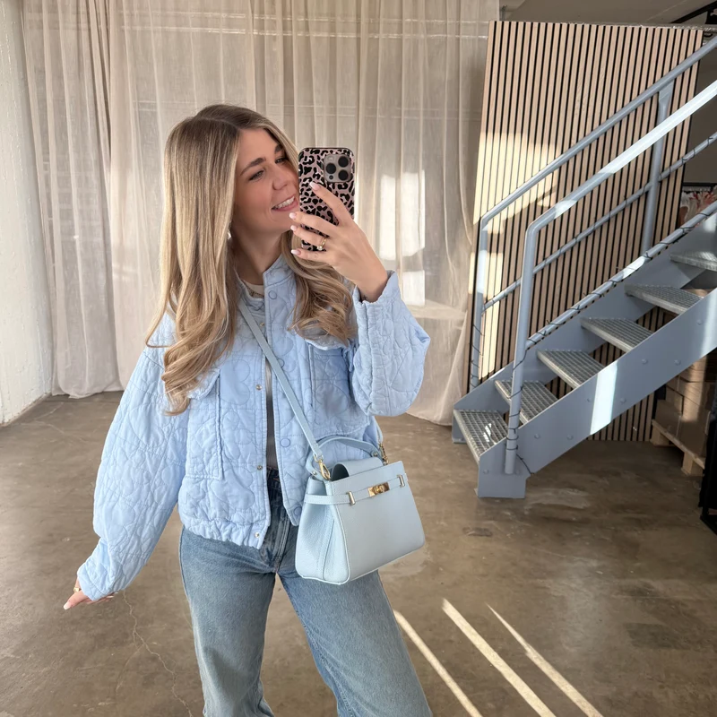 Steppjacke Spring - Babyblau