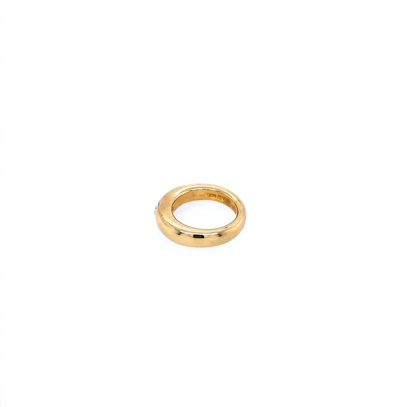 Ring Gelbgold 750 mit Diamant "Oval-Cut"